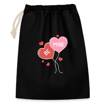 Be Mine - message of love - Gift Bag 30 x 45 cm - black - Front