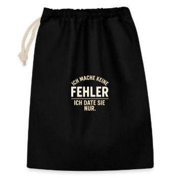 Je sors juste avec eux – Sujet d’erreur - Sac cadeau 30 x 45 cm - noir - Devant