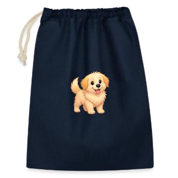 Fluffy fait une pause pour une photo - Sac cadeau 30 x 45 cm - marine - Devant