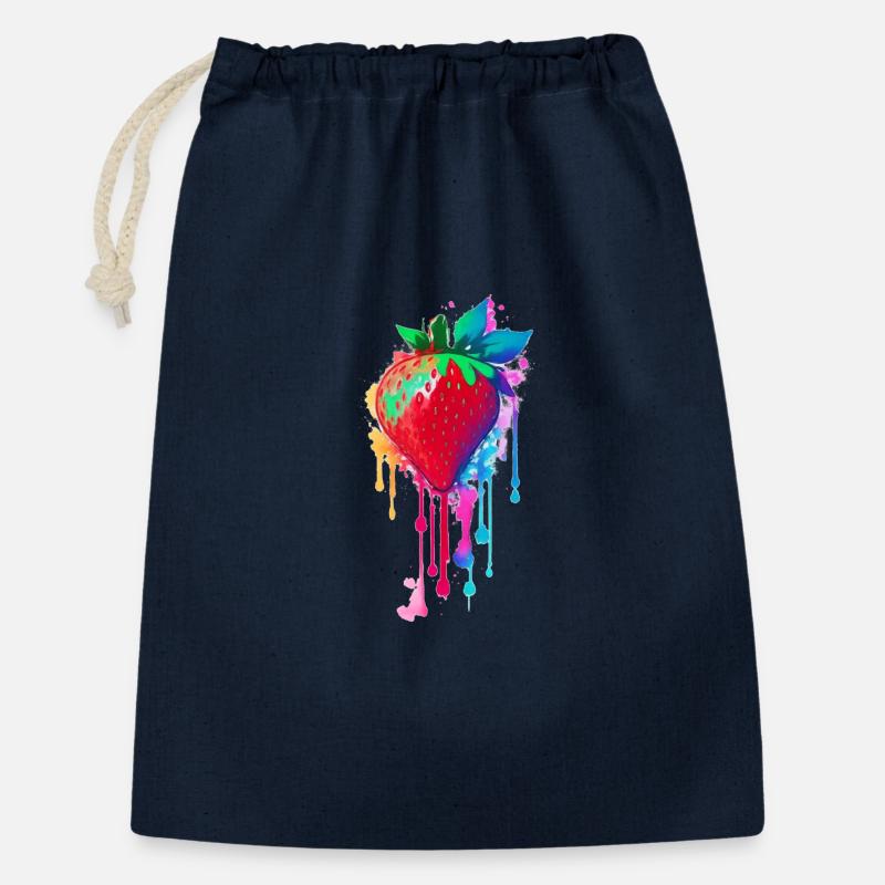 sweet fruit - Gift Bag 30 x 45 cm - navy