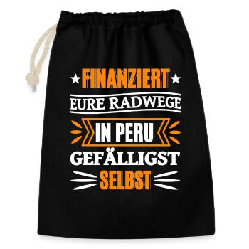 Funny saying money - Gift Bag 30 x 45 cm - black - Front