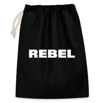 REBEL - Gift Bag 30 x 45 cm - black - Front
