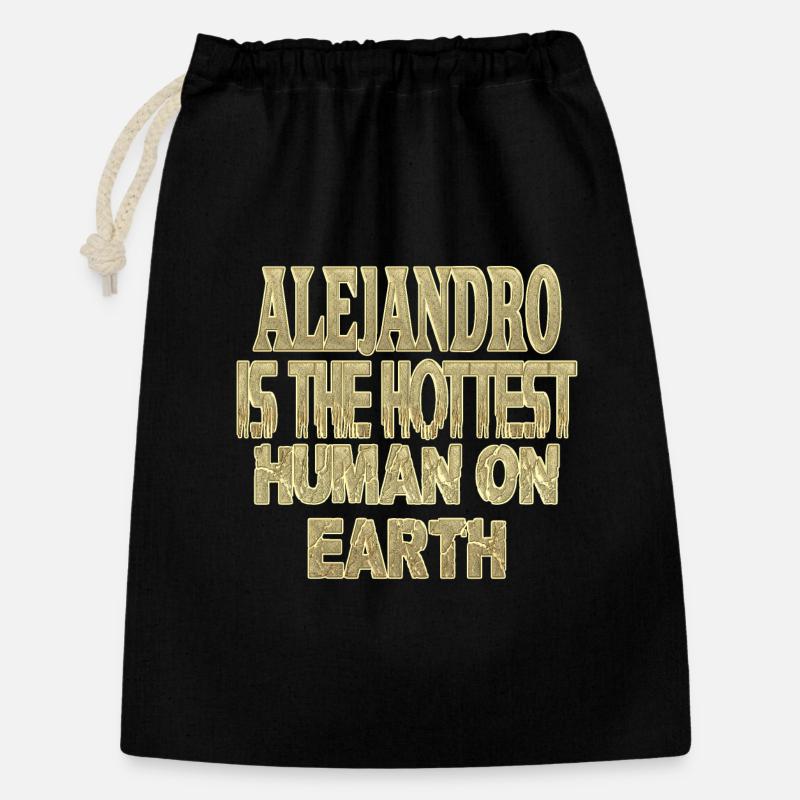 Alejandro - Geschenkbeutel aus Baumwolle (30 x 45 cm) - Schwarz