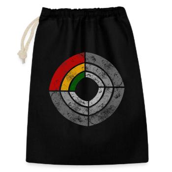 Grafische Power-Radar Reggae Illustration - Geschenkbeutel aus Baumwolle (30 x 45 cm) - Schwarz - Vorne