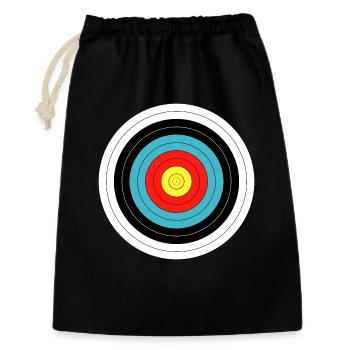 cible - Sac cadeau 30 x 45 cm - noir - Devant