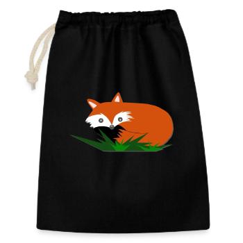 Fox Design Liing, Chemises pour enfants - Sac cadeau 30 x 45 cm - noir - Devant