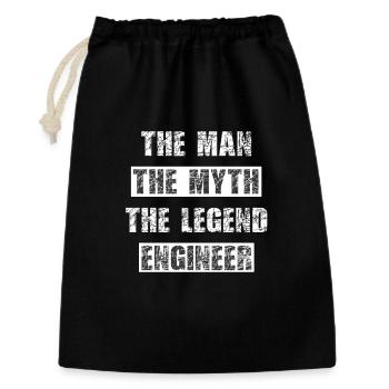 Engineer legend - Gift Bag 30 x 45 cm - black - Front