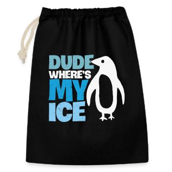 Penguin Global Warming Climate Change - Gift Bag 30 x 45 cm - black - Front