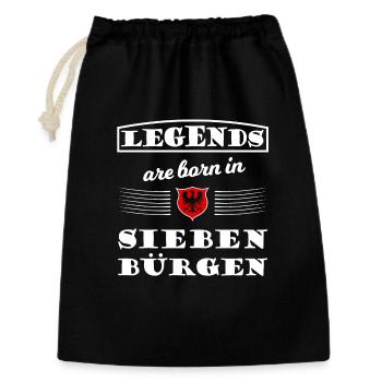 Legenden aus Siebenbürgen - Geschenkbeutel aus Baumwolle (30 x 45 cm) - Schwarz - Vorne