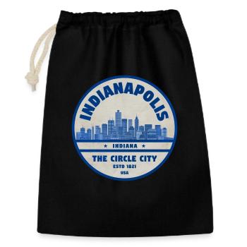 Indy County Town Skyline Vintage - Gift Bag 30 x 45 cm - black - Front