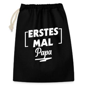 Pregnant Parents Family Happiness Papa Statement - Gift Bag 30 x 45 cm - black - Front