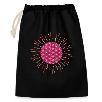 Sun mandala pink - Gift Bag 30 x 45 cm - black - Front