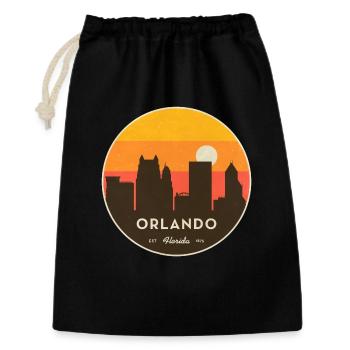 Orlando Skyline Sonnenuntergang - Geschenkbeutel aus Baumwolle (30 x 45 cm) - Schwarz - Vorne