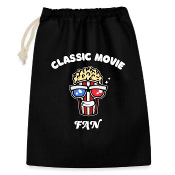 Théâtre Popcorn DVD Evening Movies Déclaration Cinéma - Sac cadeau 30 x 45 cm - noir - Devant