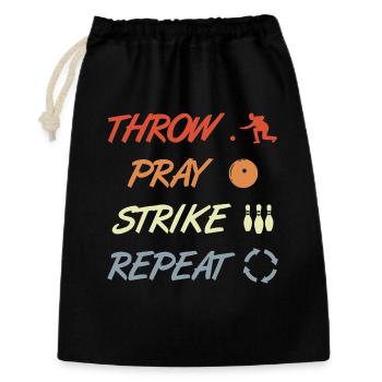 Blague de bowling - Sac cadeau 30 x 45 cm - noir - Devant