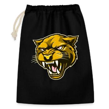 Panther Head Gold - Gift Bag 30 x 45 cm - black - Front