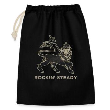 Rockin' Steady Lion of Judah design by Skashirts - Geschenkbeutel aus Baumwolle (30 x 45 cm) - Schwarz - Vorne