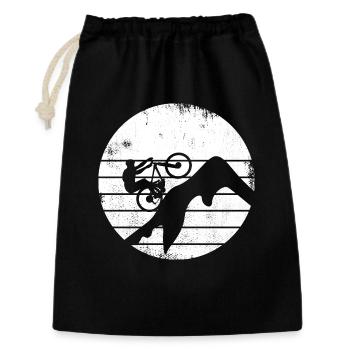 Mountain bikers - Gift Bag 30 x 45 cm - black - Front