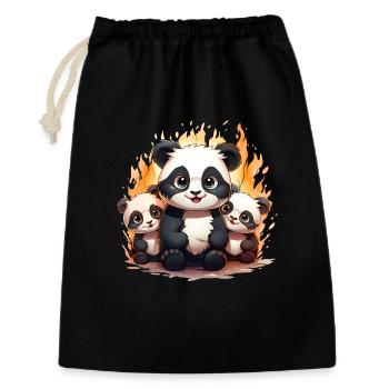 Baby panda squad - Gift Bag 30 x 45 cm - black - Front