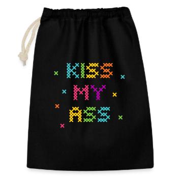 Rainbow Cross Stitch Word Art Design - Gift Bag 30 x 45 cm - black - Front
