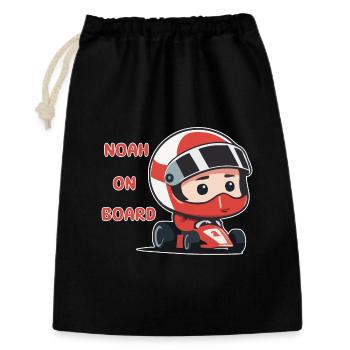 Noah on board - Gift Bag 30 x 45 cm - black - Front