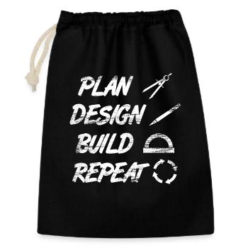 Architect Routine - Gift Bag 30 x 45 cm - black - Front