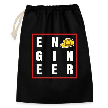 Karriere Ingenieur Job Spruch Angestellter Erfolg - Geschenkbeutel aus Baumwolle (30 x 45 cm) - Schwarz - Vorne