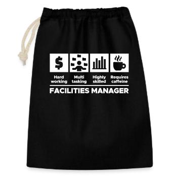 Job Project Manager Career Manager Statement - Gift Bag 30 x 45 cm - black - Front