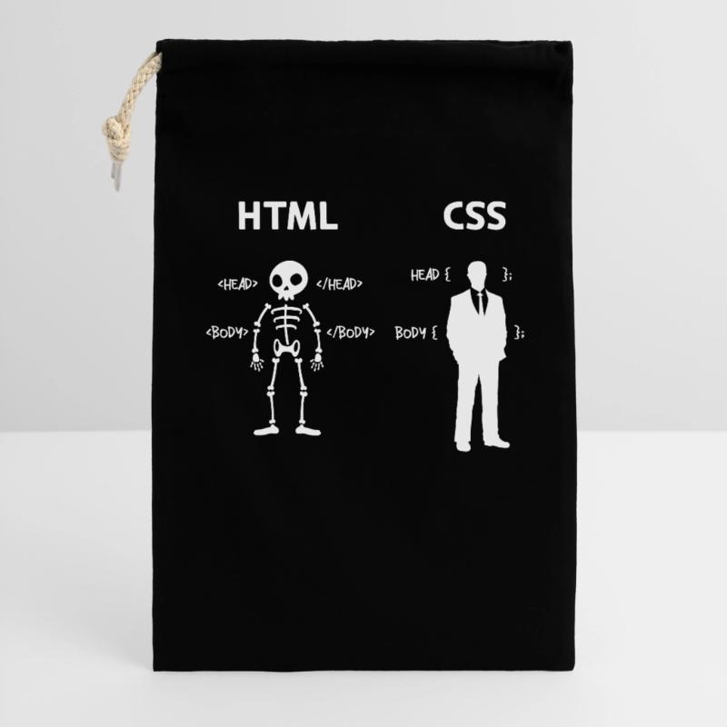 Code Css C++ Php Java Développeur Code Scripting Sac cadeau 30 x 45 cm