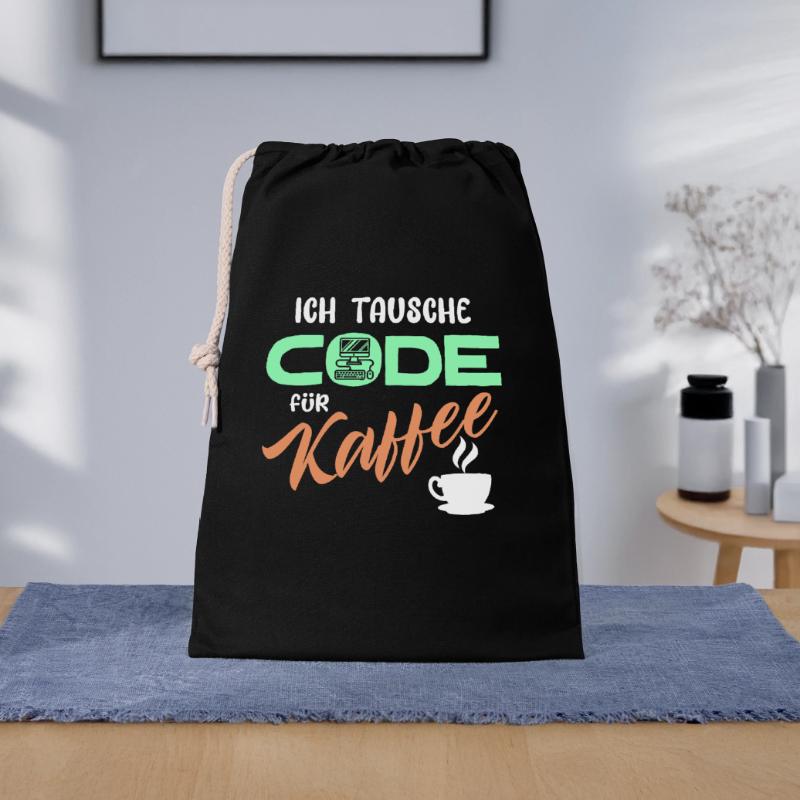 Code Développeur de déclaration Programmeur Ordinateur Sac cadeau 30 x 45 cm