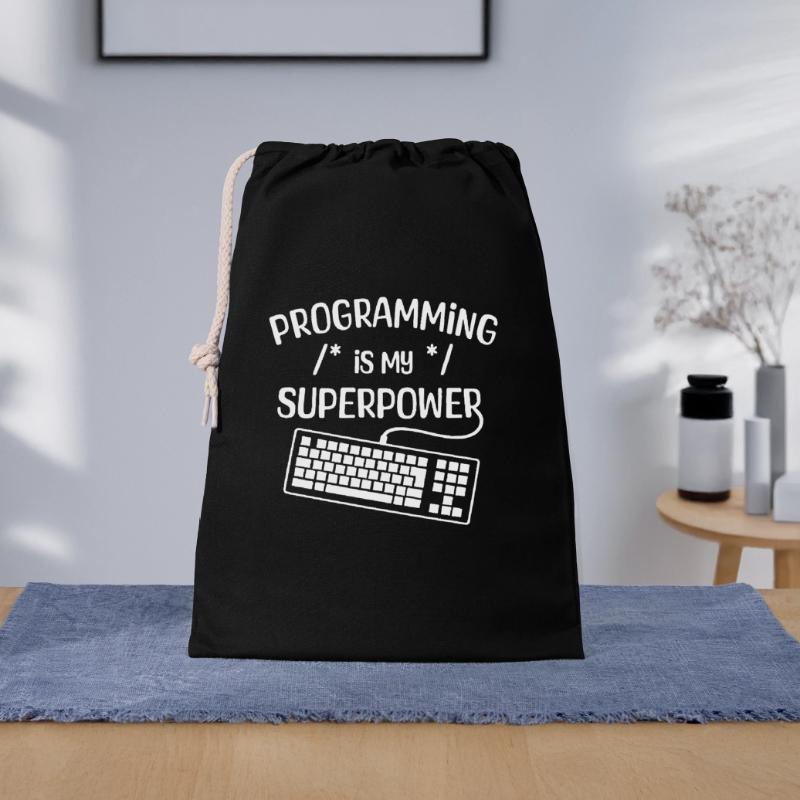 Déclaration du développeur Computerfreak Codage informatique Sac cadeau 30 x 45 cm