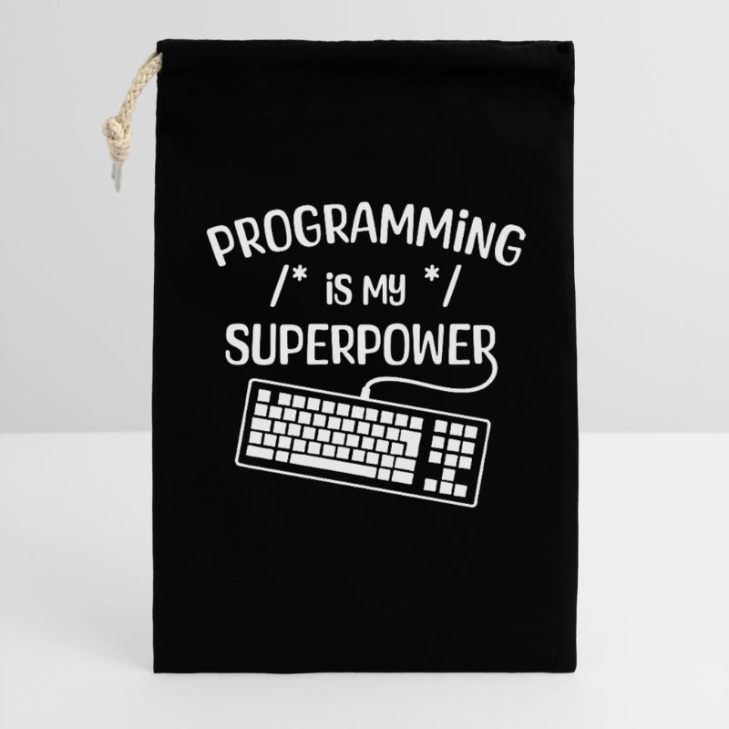 Computerfreak Developer Statement Coden Informatik Geschenkbeutel aus Baumwolle (30 x 45 cm)