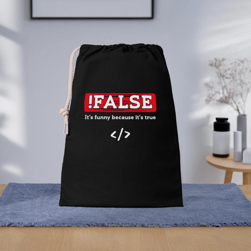 Debug Scripting Statement Développeur Code Nerd Sac cadeau 30 x 45 cm