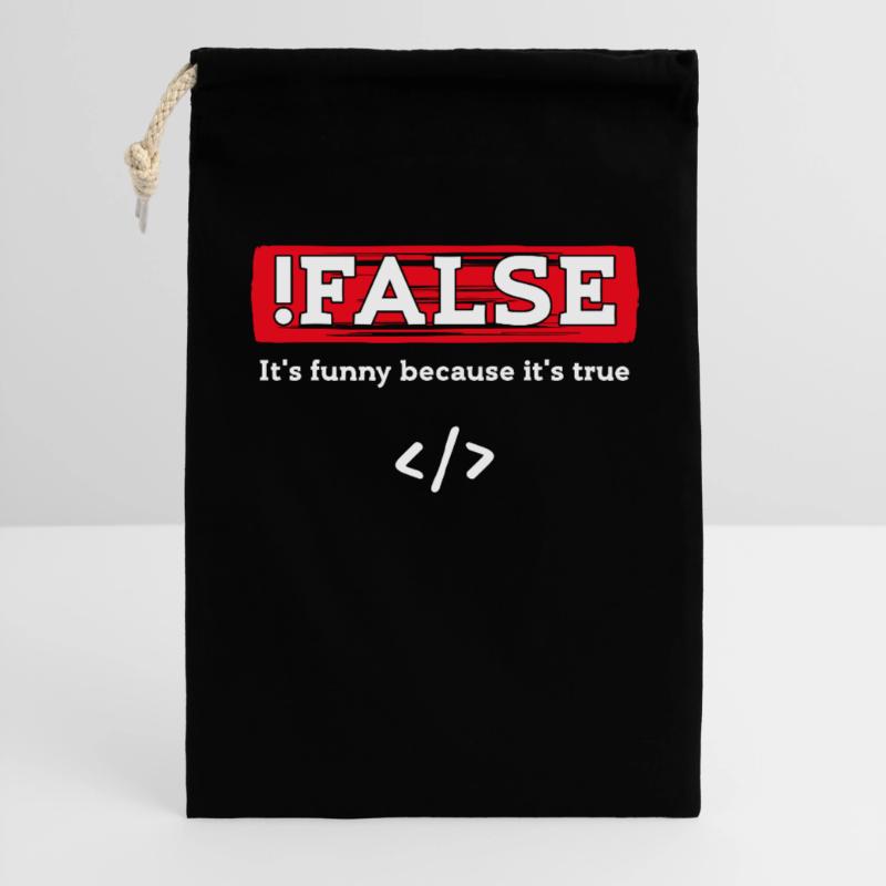 Debug Scripting Statement Développeur Code Nerd Sac cadeau 30 x 45 cm