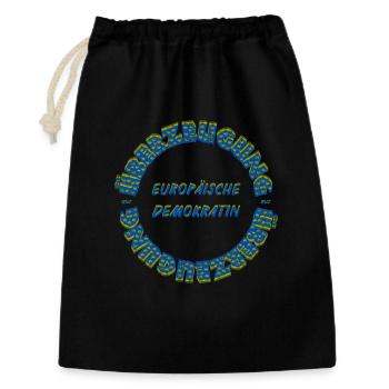 Texte circulaire des démocrates européens par conviction - Sac cadeau 30 x 45 cm - noir - Devant