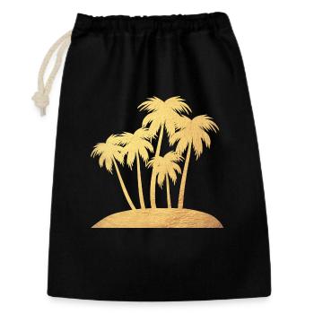 Palm Island Gold Vacation Luxury South Seas Ready for Vacation - Gift Bag 30 x 45 cm - black - Front