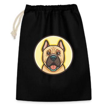Perro De Presa Canario Chien Race Dessin Animé Kawaii - Sac cadeau 30 x 45 cm - noir - Devant