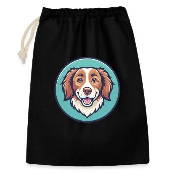Nouvelle-Écosse Canard Tolling Retriever Chien Dessin animé Animal de compagnie - Sac cadeau 30 x 45 cm - noir - Devant