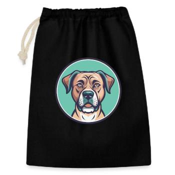Treeing Tennessee Brindle Dog Breed Cartoon Kawaii - Gift Bag 30 x 45 cm - black - Front