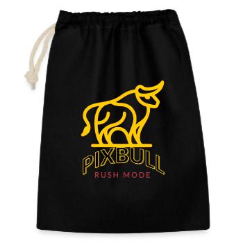 PIXBULL - Gaming & Streetwear Bull - Gift Bag 30 x 45 cm - black - Front