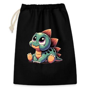 Stegosaurus Baby Dino Babydino Dinobaby Gift - Gift Bag 30 x 45 cm - black - Front