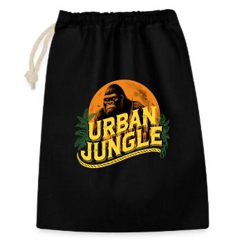 Urban Jungle Logo Couleur - Sac cadeau 30 x 45 cm - noir - Devant