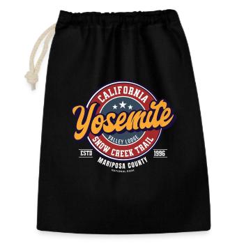 Logo-Design der Yosemite Valley Lodge - Geschenkbeutel aus Baumwolle (30 x 45 cm) - Schwarz - Vorne