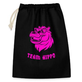 Team Hippo - Gift Bag 30 x 45 cm - black - Front