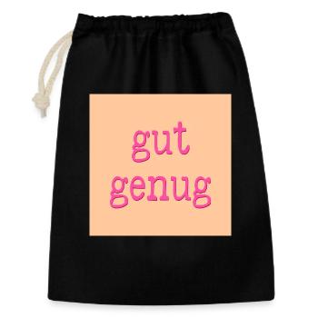 nervensystem gut genug - Geschenkbeutel aus Baumwolle (30 x 45 cm) - Schwarz - Vorne