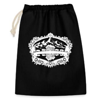 Gletschersee_white - Gift Bag 30 x 45 cm - black - Front