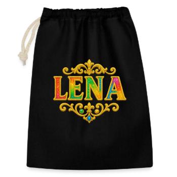 LENA Glitter Gold Sequins - Gift Bag 30 x 45 cm - black - Front