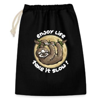 Allez-y doucement ! - Sac cadeau 30 x 45 cm - noir - Devant