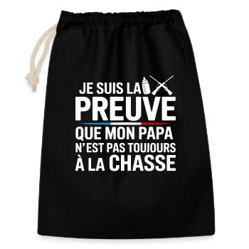 Funny baby quote - Gift Bag 30 x 45 cm - black - Front