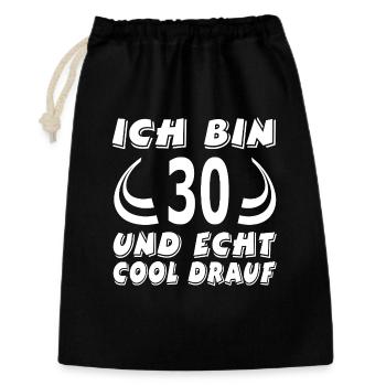Birthday 30 - Gift Bag 30 x 45 cm - black - Front